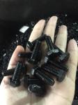 Black Stainless Steel Flange Bolts Metric Carbon / Alloy Steel For Construction