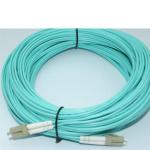 LC -LC Fiber Optic Communication Patch Cord , Yellow Orange Aqua Pink