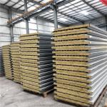 960-50-0.376mm insulated rock wool sandwich roof panels prefab home materials