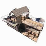 20FT 40FT Modern Simple Hotel 4 Bedrooms 1 Garage Prefab House Container Villa