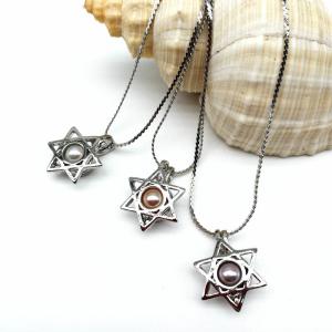 Quality Fashion Wish Pearl Pendant Necklace Natural Oyster Gift Box Love Heart Cage Holder Chokers Necklace For Women Jewelry wholesale