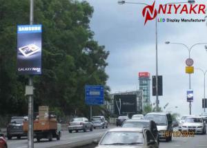 Quality P5 Outdoor Creative LED Display Street Light Pole LED Display 128X256 Dots wholesale