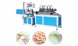 Quality Thickness 0.3-1 MM Paper Drinking Tube Making Machine , 7.7KW Automatic Paper Tube Making Machine wholesale