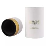 Perfume White Cardboard Tube Packaging , Flat Top Cosmetic Tube Box
