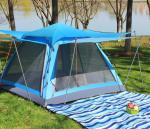 Blue 5 ~ 8 Person Marquee Tent / Big Camping Tent Double Layer