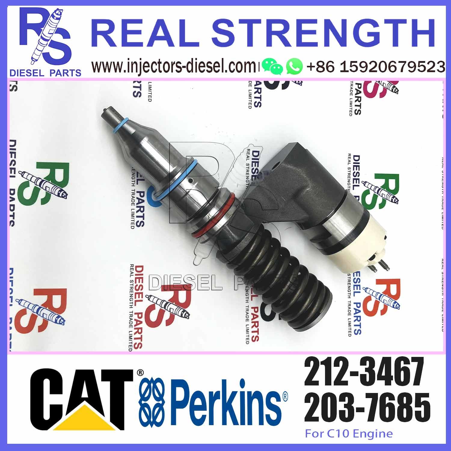 212-3467 Diesel Pump Injector Nozzle Construction Machinery 212-3467 For Caterpillar C10