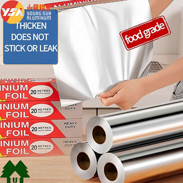 0.02mm For Roasting Food Packing Aluminium Foil For Food 50M/100M/150M