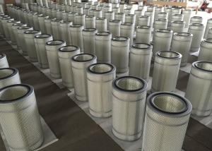Quality Pleated Gas Turbine Air Intake Filter For Dust Collector Cartridge Long Fiber Material wholesale