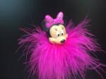 Pink Vinyl Disenyland Ballpen Plastic Daily Product with figure Minnie head for