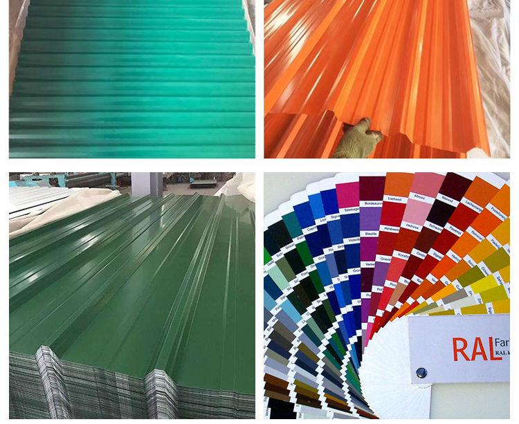 Galvalume PPGL Color Coated Steel Coil Tile Az120 Metal Corrugated