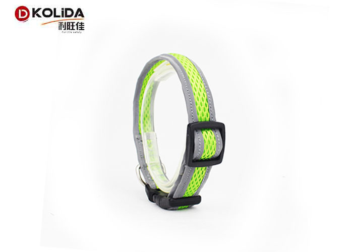Classic Solid Color Nylon Dog Collars Softy Matching Leash Available Separately