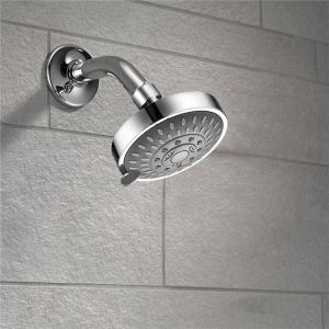 Quality 4Inch Single Wall Mounted Shower Head Adjustable Ball Joint In Chrome wholesale