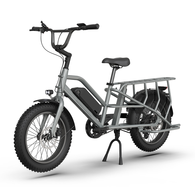 7 Speed Aluminum Alloy Frame Electric Delivery Bike for Family Dual Battery Fat Tire