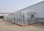 Fireproof Light Steel Frame Metal Prefab Car Shed With Steel Sheet Cladding Park