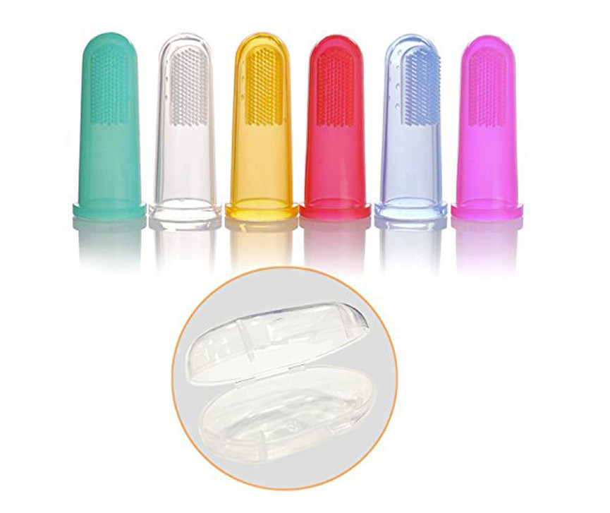 New Eco-friendly Silicone Finger Baby Portable Mini Tooth Brush