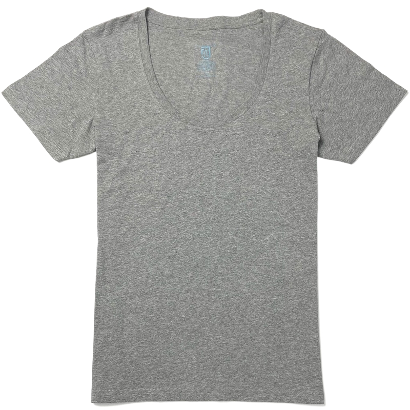 Customize Logo O V Neck Casual Sports Tshirt in 100% Combed Cotton Pre-shrinkage