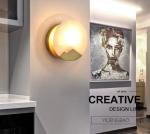 Luxury Alabaster Bedroom Bedside Wall Lamp Creative Staircase Aisle Art
