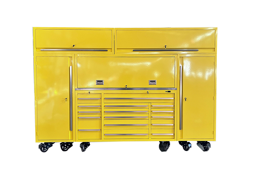 Cold Rolled Steel Garage Tool Cabinet with Cutting Mat and Industrial Sewing Machine Workbench