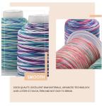 High Temperature Resistant 100G Weight 15ply Rainbow Weaving Crafts Polyester
