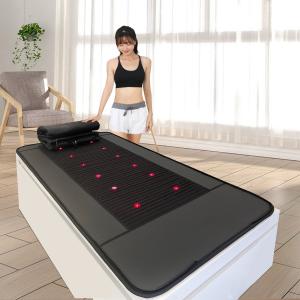 Quality CE FCC Far Infrared Sauna Mat With 12 Pieces Photon Lights For Fat Burning wholesale