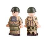 Small particle intelligence toys accessories building blocks WW2 officer soldier