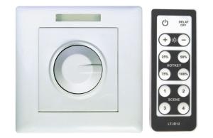 Quality 12V - 48V Dimmable LED Light Remote Switch , Lighting Fixture Parts wholesale