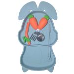 6 Pcs Sets Silicone Baby Feeding Plates Nontoxic Dishes With Cup Bib Plate Bowl