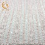 MDX 3D Bridal Lace Fabrics 20% Polyester Lace Material For Dress