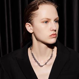 Quality Custom Personality Stainless Steel Necklace Hip Hop Collarbone Choker Necklace wholesale
