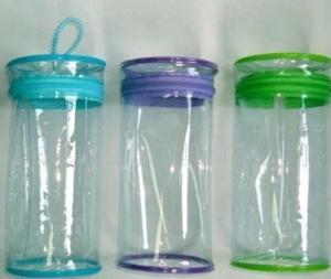 Quality Fashion round transparent pvc cosmetic bags wholesale