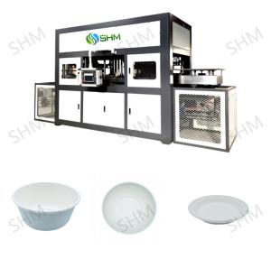 China Tableware Sugarcane Bagasse Paper Plate Making Machine Production Line on sale