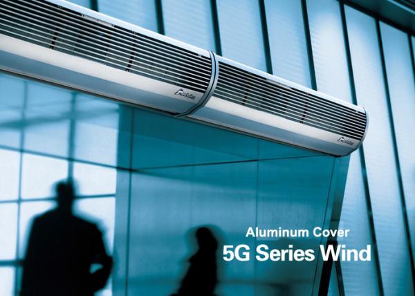 Aluminum Silver Overhead Door Commercial Air Curtains With Low Noise Air Door