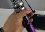 Moving Coil Handheld FM 35KHz KTV Wireless Microphone System