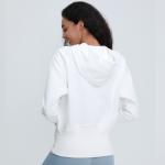 Pink Sports Loose Hoodie With Pocket Women's Training Running Sweater XL