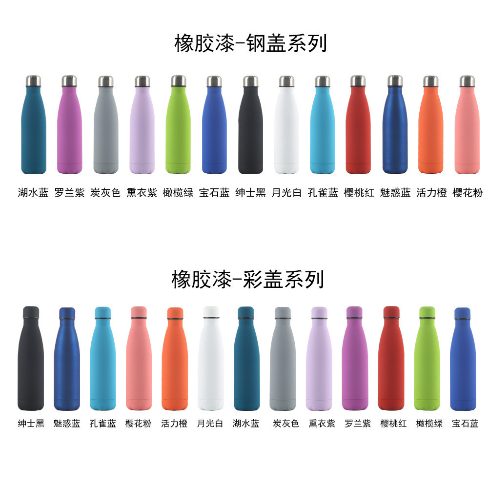 Large Capacity Coke Bottle 304 Stainless Steel Insulated Cup Outdoor Sports Water Bottle