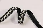 Black And White Woven Trims Braided Belt Costume Home Decor Embellishment