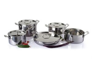 Quality 5Pcs 3-ply stainless steel cookware set SHCY-3014 wholesale