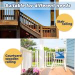 2x4 Deck Railing Brackets Connectors for Railing Wood Post Beam Connector (