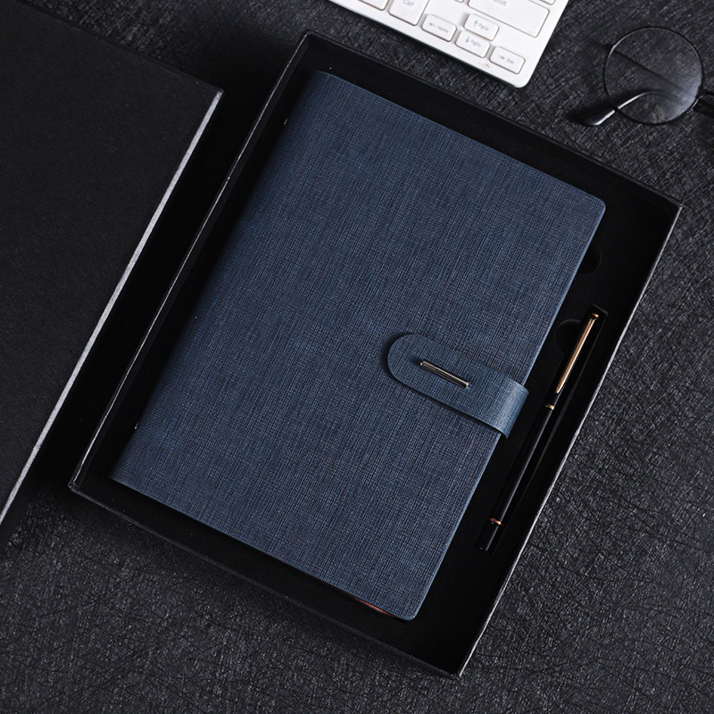 2022 Monthly Planner Hardcover Customized Leather Notebook Gift Set Executive Agenda