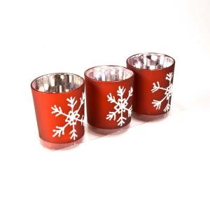 Quality Snow Glass Votive Candle Holders wholesale