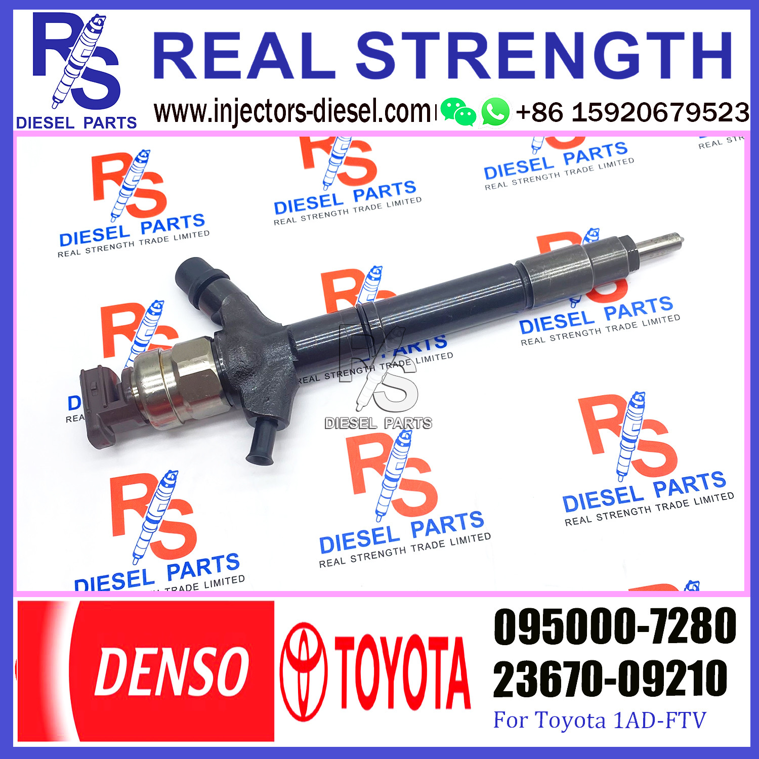 Common rail fuel injector 095000-6230 095000-7640 095000-7280 095000-6910 For TOYOTA 23670-0R170 23670-09140