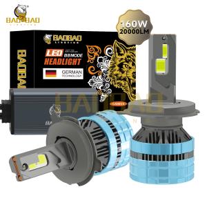 Quality H4 160W Iron Car Led Headlight Bulb S22 White High Power Auto Parts wholesale