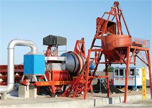 Quality 63.5KW Oil Burner Hot Asphalt Mixing Plant 1000kgs Feeder Hopper Capacity CE / SGS / ISO9001 wholesale