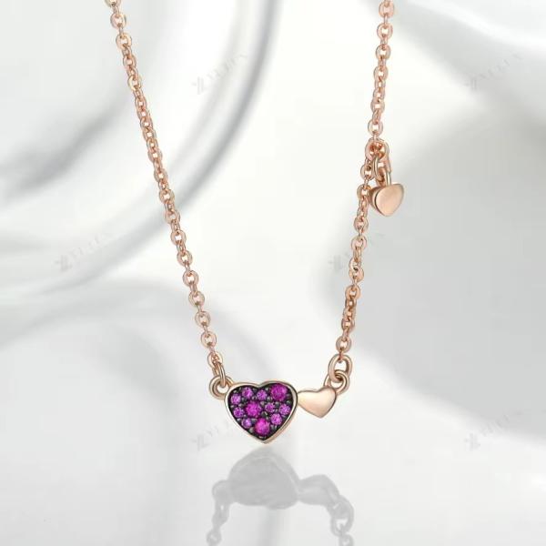 YASVITTI Valentine's Day Jewellery Gift 925 Sterling Silver Necklace Gemstone