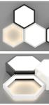 Simple Modern Living Room Lights Minimalist Bedroom Dining Room honeycomb LED