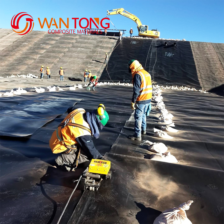 1mm 0.5mm 1.5mm 2mm Hdpe Geomembrane for Plastic Fish Shrimp Pond Liner Design Style