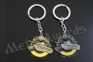 Quality Bespoke Designed 3D Tank Metal Key Chains Promotion Gifts Items Eco Friendly wholesale
