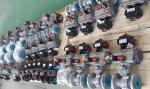 AT series aluminum alloy pneumatic 90 degree rotary actuator for ball valves