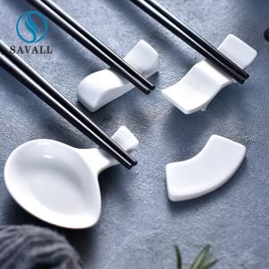 Quality Pure White Savall Ceramic Chopstick Rests Tableware Accessories wholesale