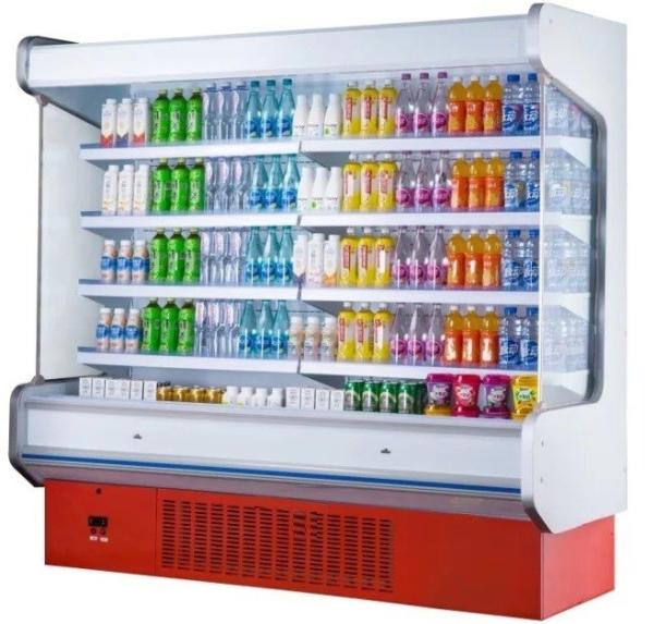 LED Lighting Shop Display Freezer Electricity Saving Intelligent Temperature